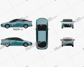 Toyota Prius Prime 2016 car clipart