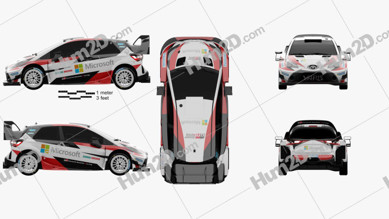Toyota Yaris WRC 2017 Blueprint