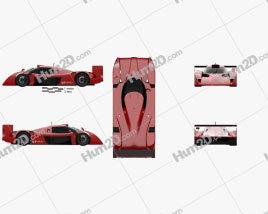 Toyota GT-One Road Car 1999 car clipart