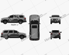 Toyota Sequoia TRD Sport 2018 car clipart