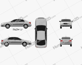 Toyota Corolla CE US-Spez 2005 car clipart