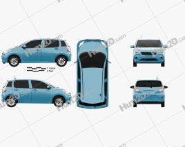 Toyota Passo 2016 car clipart