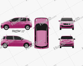 Toyota Passo Moda 2016 car clipart