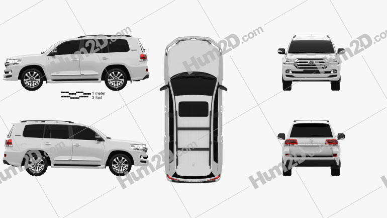 Toyota Land Cruiser Excalibur 2017 car clipart