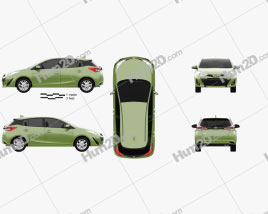 Toyota Yaris TH-spec hatchback 2018 car clipart