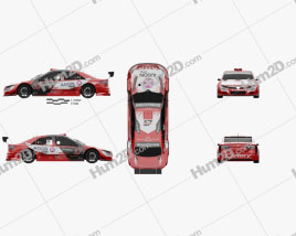 Toyota Camry Top Race 2018 car clipart