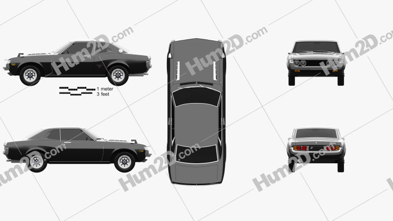 Toyota Celica 1600 GT Coupe 1973 PNG Clipart