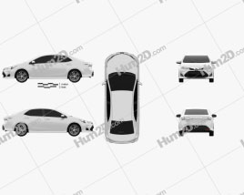 Toyota Corolla Sport 2018 car clipart