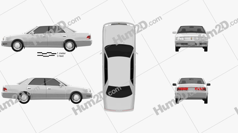 Toyota Crown hardtop 1997 Blueprint