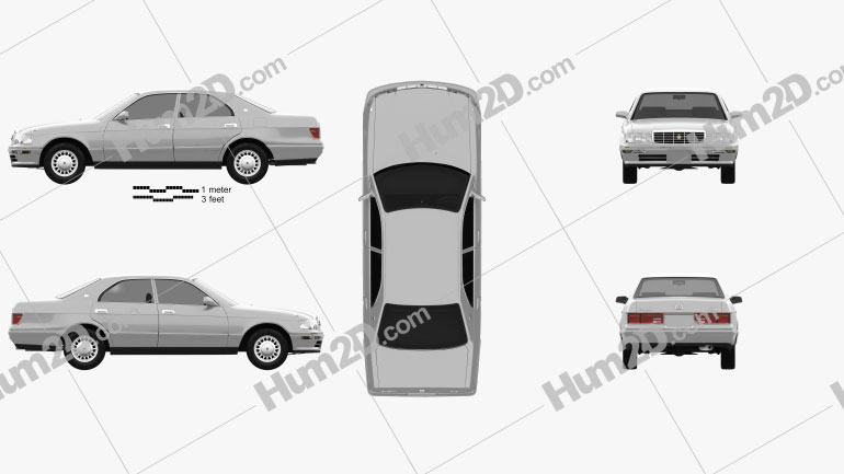 Toyota Crown 1993 PNG Clipart
