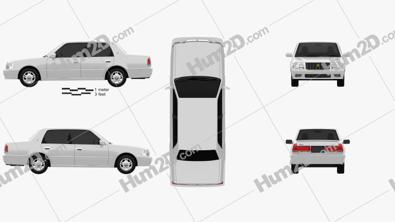 Toyota Crown Comfort 1995 PNG Clipart