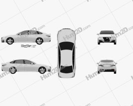 Toyota Crown RS Advance 2018 car clipart