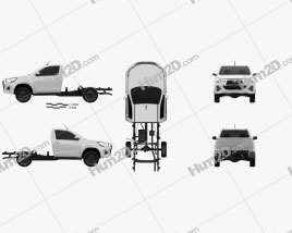 Toyota Hilux Single Cab Chassis SR 2022