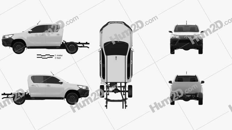Toyota Hilux Doppelkabine Chassis 2015