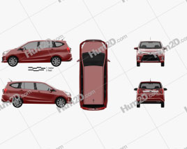 Toyota Astra Calya 2016 clipart