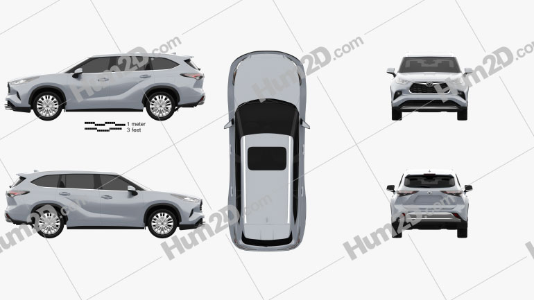 Toyota Highlander Platinum 2020 Blueprint