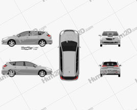 Toyota Caldina 2002 car clipart