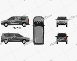 Toyota ProAce City Verso L2 2019 clipart
