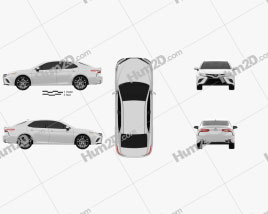 Toyota Camry SE 2018 car clipart