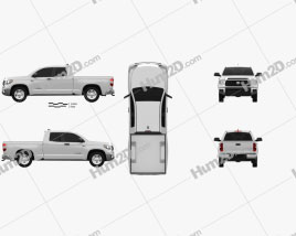 Toyota Tundra Doppelkabine SR5 2013 car clipart