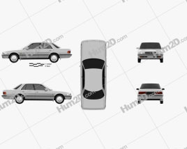 Toyota Cressida 1988 car clipart