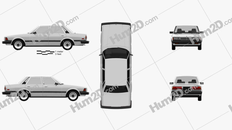 Toyota Cressida 1982 car clipart