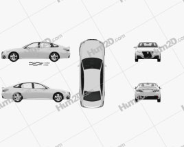 Toyota Crown RS Advance mit HD Innenraum 2018 car clipart