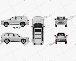 Toyota Land Cruiser Excalibur com interior HQ e motor 2017 car clipart