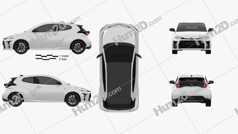 Toyota Yaris GR 2020 car clipart