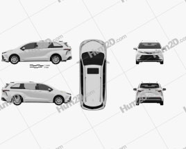 Toyota Sienna Limited 2020 clipart