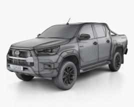 Toyota Hilux Double Cab Invincible 2023 car clipart