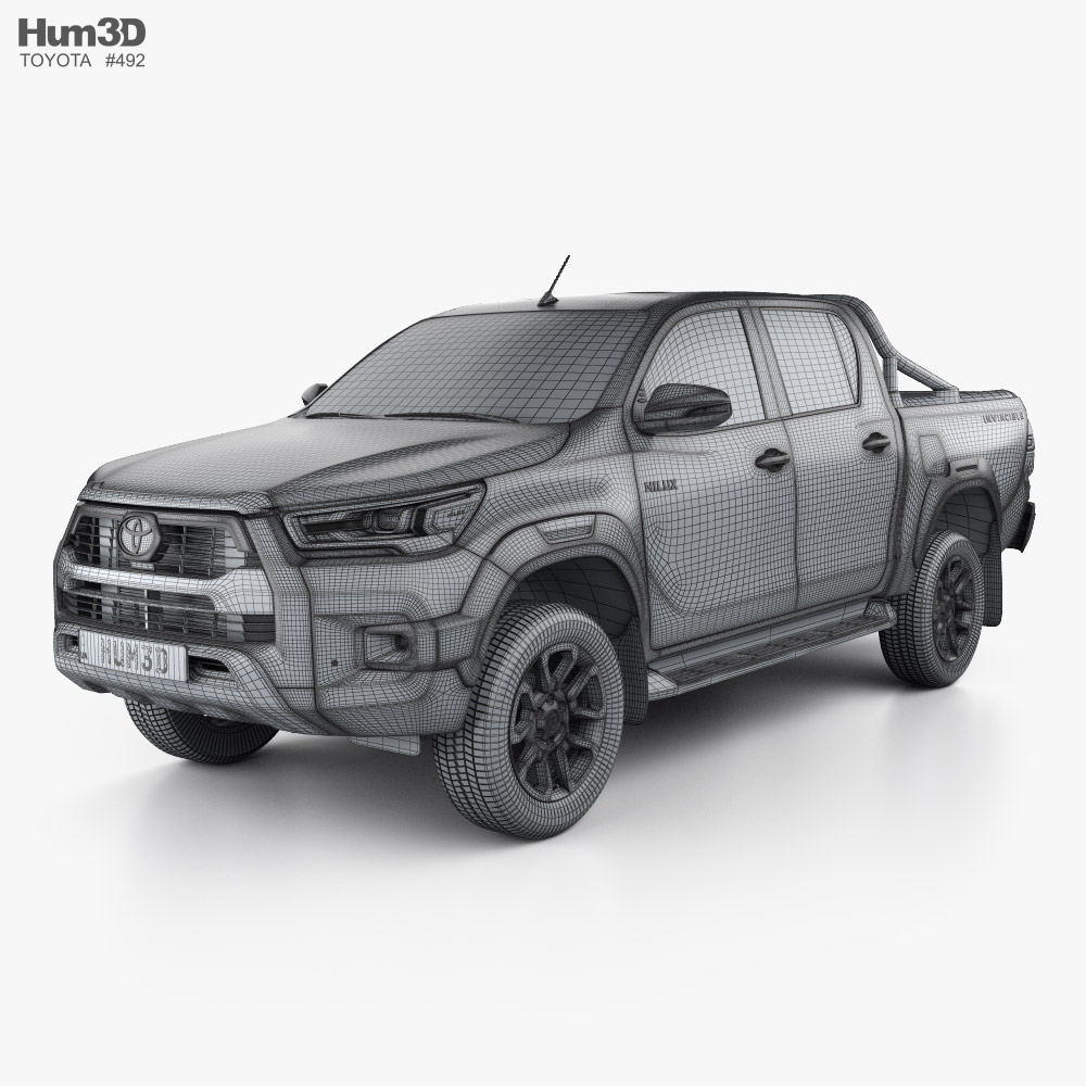 Toyota Hilux Double Cab Invincible 2023 car clipart