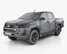 Toyota Hilux Double Cab 2023 car clipart