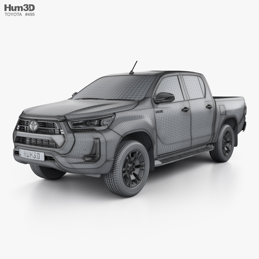 Toyota Hilux Double Cab 2023 car clipart