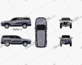Toyota Fortuner 2020 car clipart
