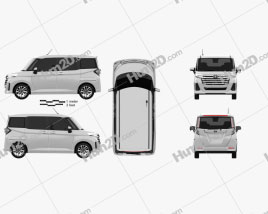 Toyota Roomy G 2020 car clipart
