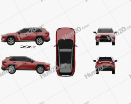 Toyota RAV4 Prime XSE 2020 car clipart