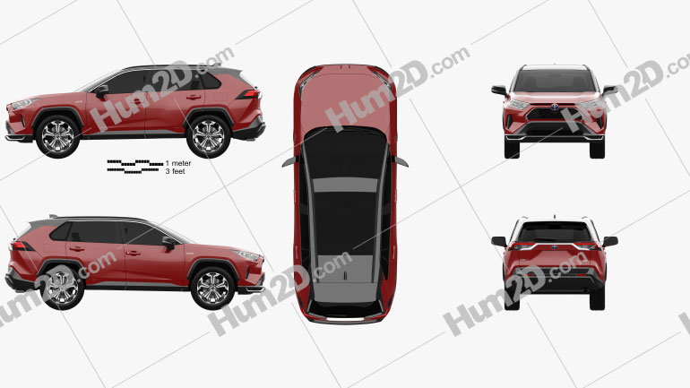 Toyota RAV4 Prime XSE 2020 Blueprint