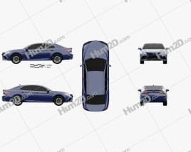 Toyota Camry XSE hybrid 2021 car clipart