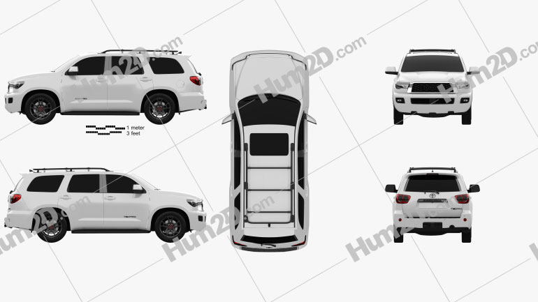 Toyota Sequoia TRD Pro 2021 car clipart