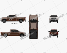 Toyota Tundra Doppelkabine Standard-Bett Limited 2021 car clipart