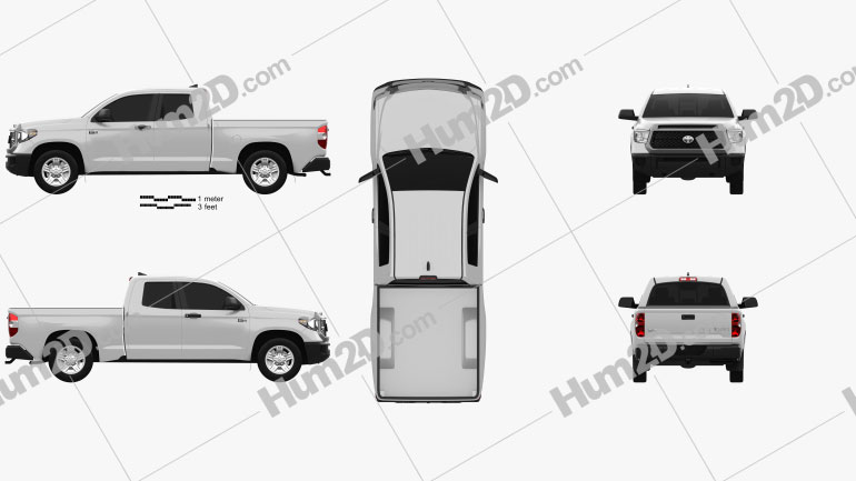 Toyota Tundra Double Cab Standard Bed SR 2021 PNG Clipart