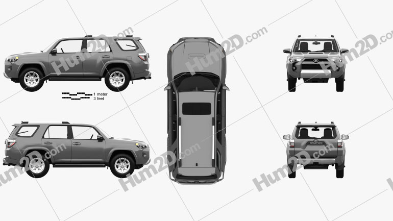 Toyota 4Runner TRD Offroad with HQ interior 2013 car clipart