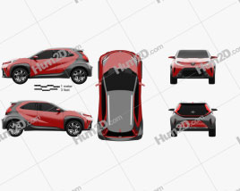 Toyota Aygo X Prologue 2021 car clipart