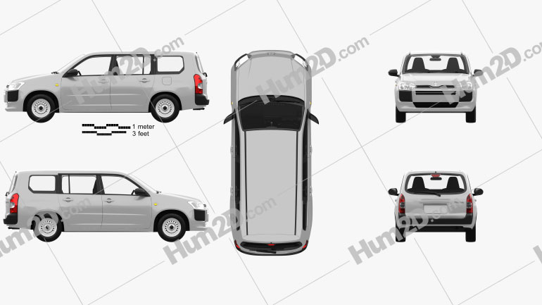 Toyota Probox DX van mit HD Innenraum 2015 clipart