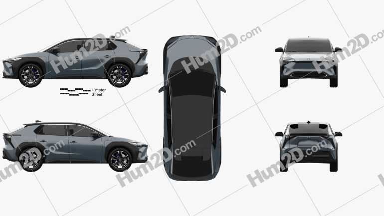 Toyota bZ4X 2021 PNG Clipart
