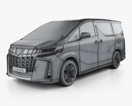 Toyota Alphard S 2024 clipart