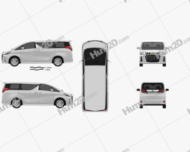 Toyota Alphard S 2021 clipart