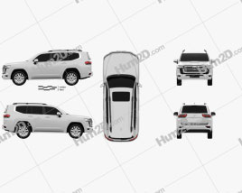 Toyota Land Cruiser 2021 car clipart