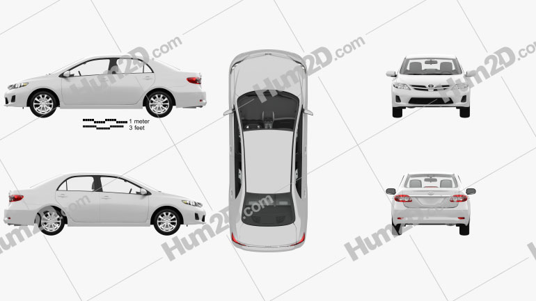 Toyota Corolla LE with HQ interior 2011 PNG Clipart